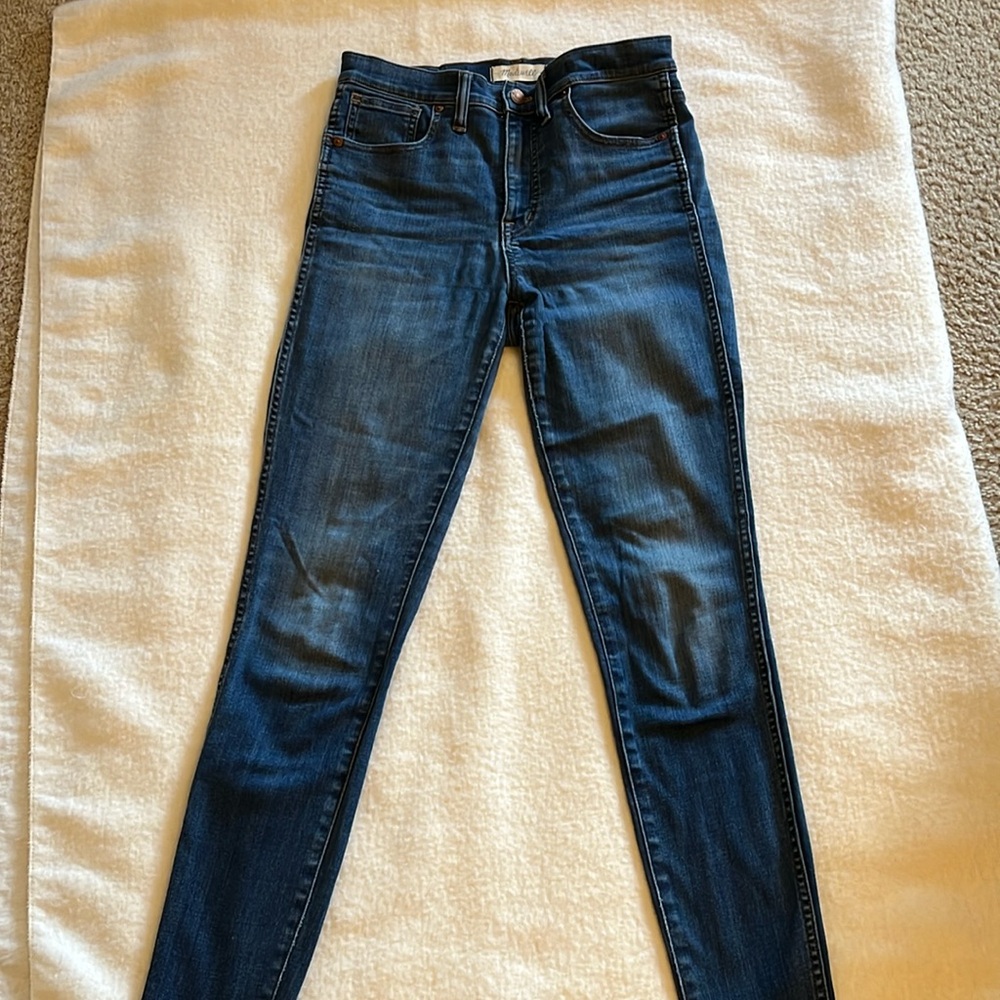 Madewell 10” High Rise Skinny Jeans size 27 Tall